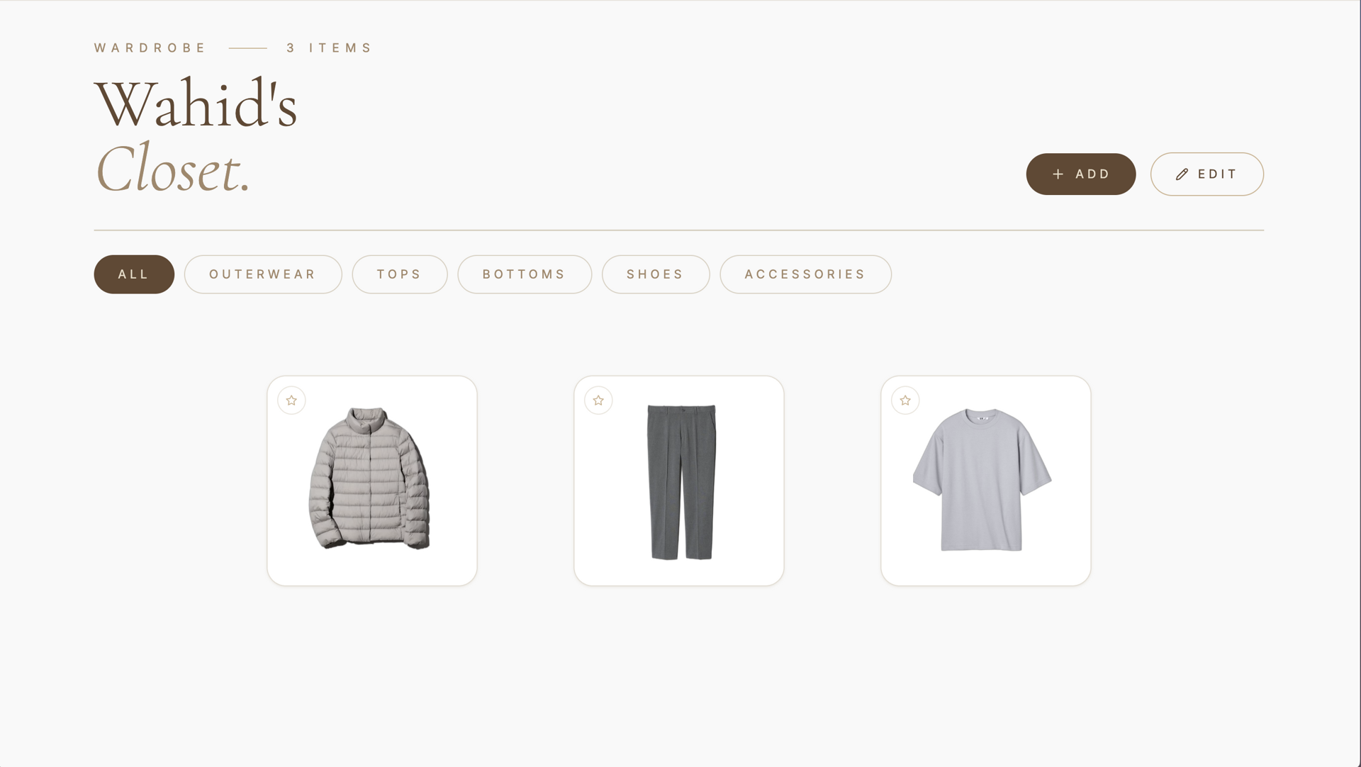 virtual closet